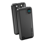 Ven-Dens 22.5W Fast Charging 20000mAh Power Bank | Built in Cables, Multi Device Charging, Digital Display, High Capacity, Lightweight, Universal Power Bank VD-PB061