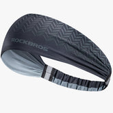 ROCKBROS Sports Sweatband for Men and Women | Breathable Yoga Hair Bands & Gym Headscarf | Non-Slip Running Fitness Headwrap | Moisture-Wicking Elastic Head Sweat Bands