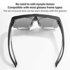 WEST BIKING Cycling Glasses | Fit Over Myopia Sunglasses for Men & Women | HD Polarized UV Protection Eyewear | Lightweight Sports Glasses for Cycling, Driving & Outdoor Activities