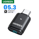 UGREEN USB C Bluetooth 5.3 Transmitter | aptX HD Audio Adapter for PC & Nintendo Switch | Wireless Bluetooth Audio Receiver for Headsets & Speakers | USB C Bluetooth Adapter for Gaming & Music