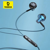 Baseus H19 Wired Earphones | 6D Stereo Bass In-Ear Headphones with Microphone | 3.5mm Jack Earbuds for Xiaomi Samsung Android Smartphones | Clear Sound Music & Calling Headset