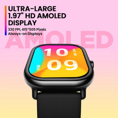 Zeblaze GTS 3 Pro Smart Watch | Voice Calling Bluetooth Smartwatch with Ultra-Large HD AMOLED Display | Advanced Health & Fitness Tracking Smartwatch for Men & Women | Stylish Fitness Watch