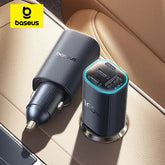 Baseus 160W Magnetic Car Charger | USB C Fast Charging Car Phone Charger with 4-Port Charging Hub | High-Power Charging Adapter for iPhone Xiaomi Samsung | Portable Car Charging Accessory