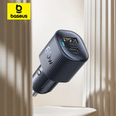 Baseus 30W 60W Car Charger | Dual Port USB C PD3.0 Fast Charging Adapter for iPhone Xiaomi Samsung | High-Speed USB Type C Car Phone Charger for Fast Charging on the Go