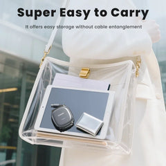 Toocki 100W PD Fast Charging Type C Retractable Cable for iPhone 16 15 Pro Max Samsung Mini USB C Charger Data Cable 480Mbps