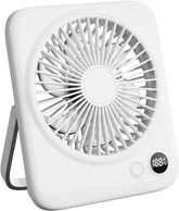 USB Rechargeable 3 Speed Control Portable Compact Table Fan For Home, Office, Bedroom, Indoor, Outdoor, Summer Usage Fan (Random Color)