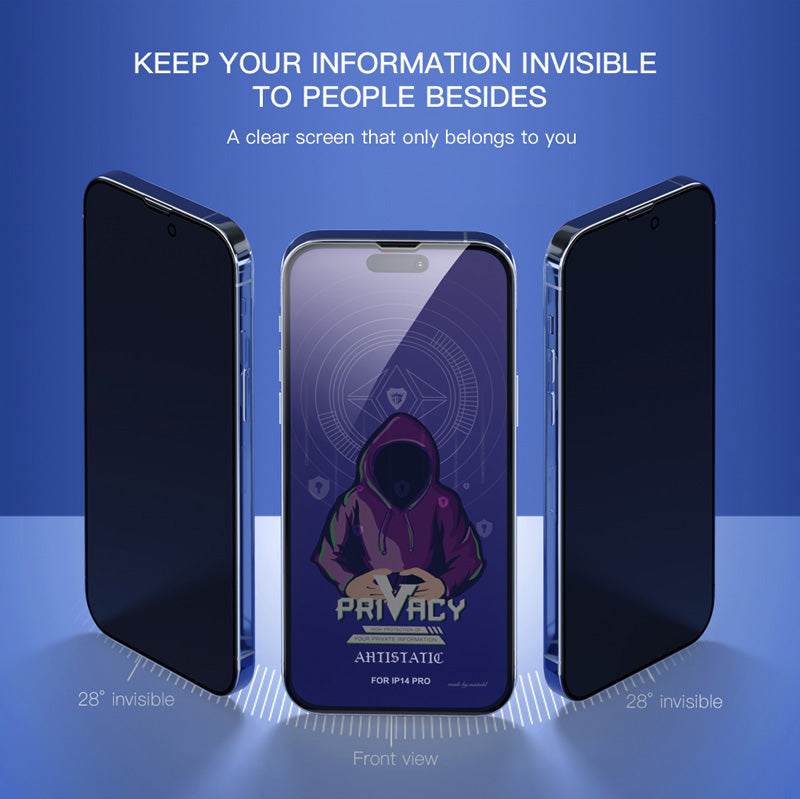 Mietubl Privacy Screen Protector 9H Tempered Glass for iPhone Samsung Xiaomi