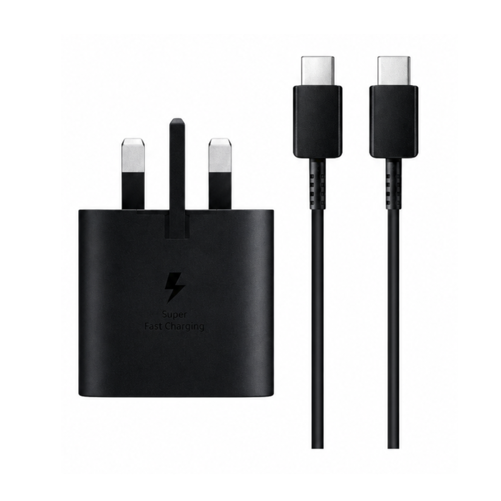 25W PD USB-C Fast Charger Travel Adapter with Type-C to Type-C Cable | Super Fast Charging Adapter