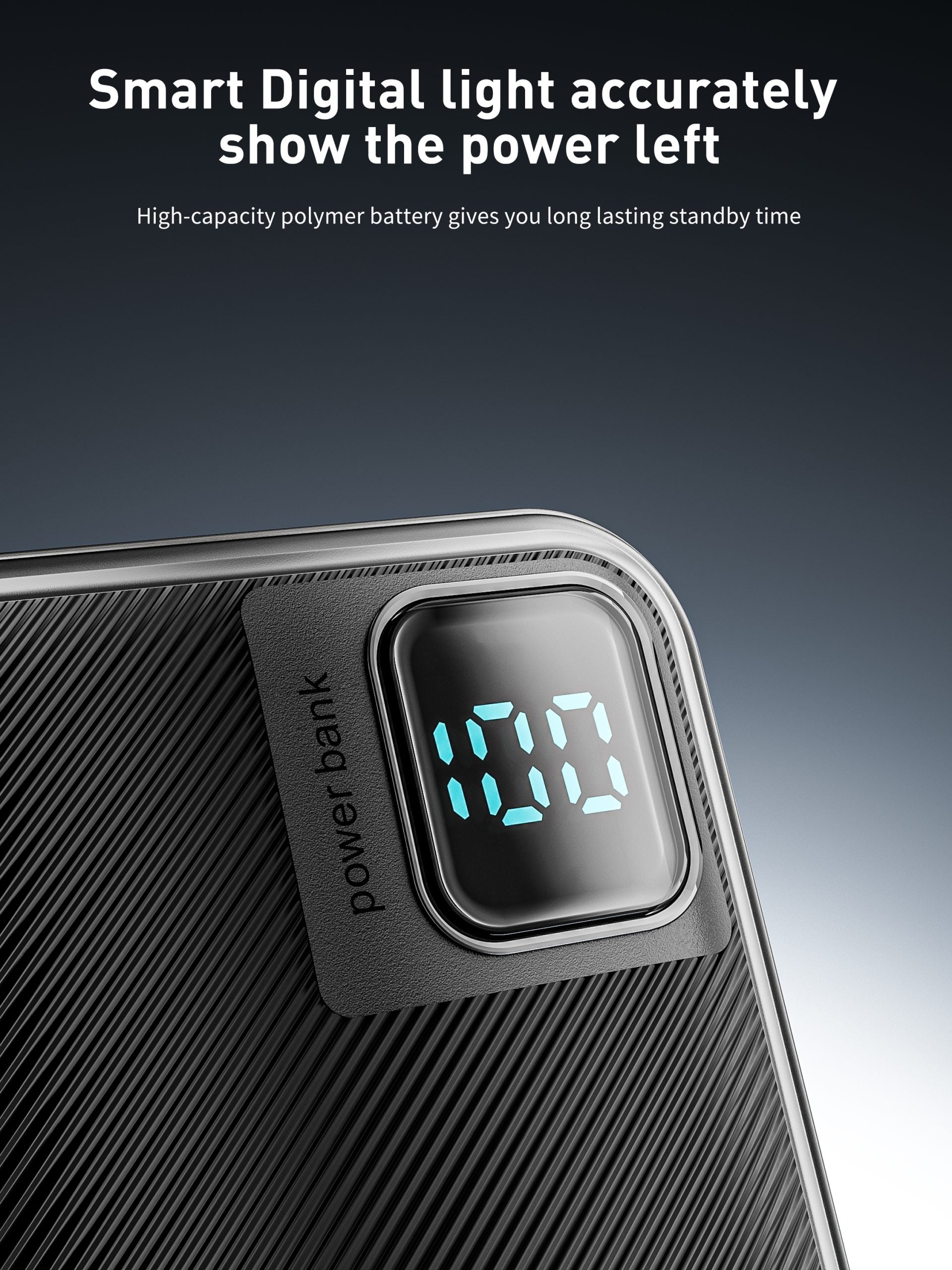 Ven-Dens 22.5W Fast Charging 20000mAh Power Bank | Built in Cables, Multi Device Charging, Digital Display, High Capacity, Lightweight, Universal Power Bank  VD-PB061