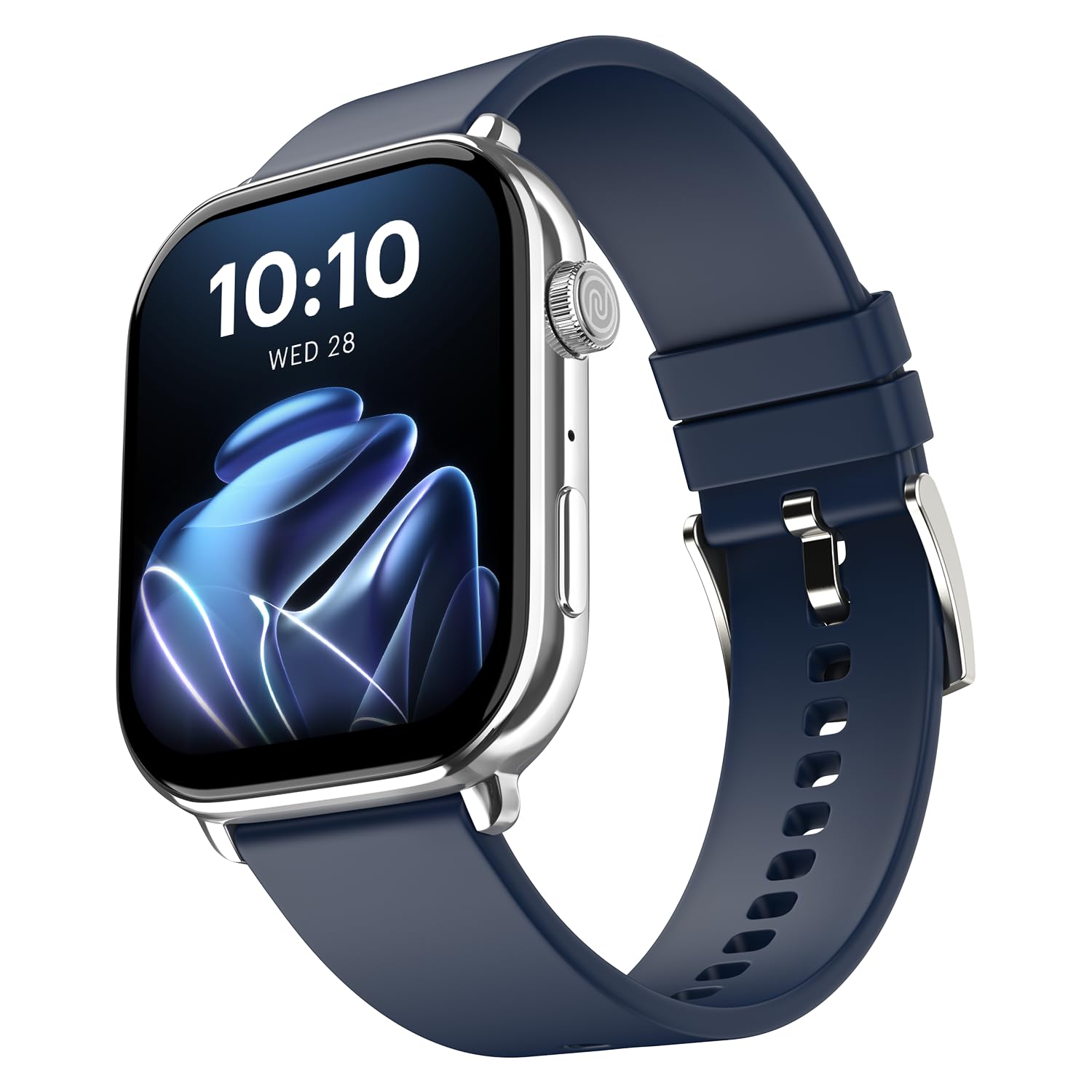 Noise Pulse 4 Max Smart Watch with AI Create, Unlimited Watch Faces, AI Search, 1.96" AMOLED Display, Functional Crown, Premium Metallic Finish, Health Suite (Space Blue)