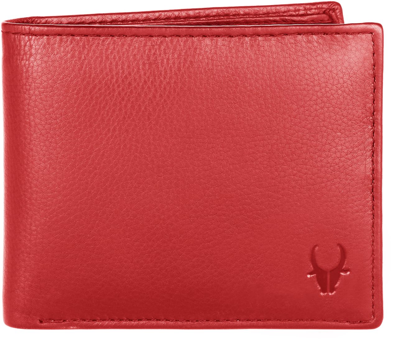 WildHorn Wallet for Men Leather Original, Mens Wallet, Leather Wallets for Men Stylish, Bi-Fold Wallets for Man, 9 Card Slots, Secret Card Slots, Coin Pocket, Gift for Mens (Red)