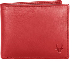 WildHorn Wallet for Men Leather Original, Mens Wallet, Leather Wallets for Men Stylish, Bi-Fold Wallets for Man, 9 Card Slots, Secret Card Slots, Coin Pocket, Gift for Mens (Red)