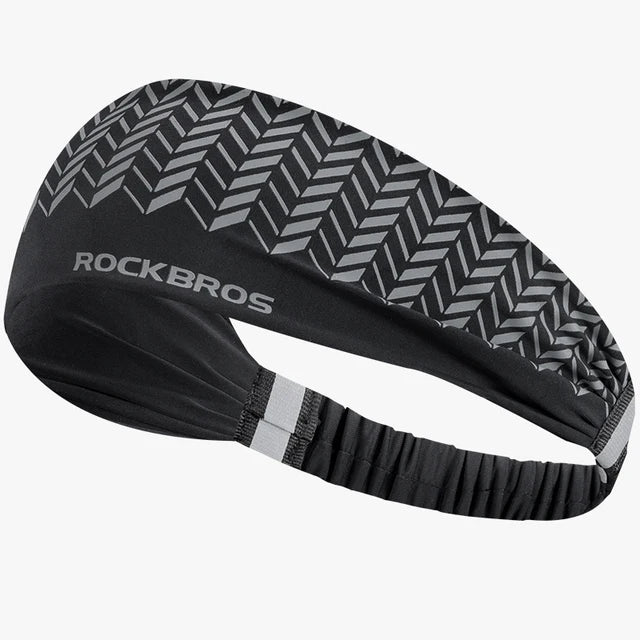ROCKBROS Sports Sweatband for Men and Women | Breathable Yoga Hair Bands & Gym Headscarf | Non-Slip Running Fitness Headwrap | Moisture-Wicking Elastic Head Sweat Bands