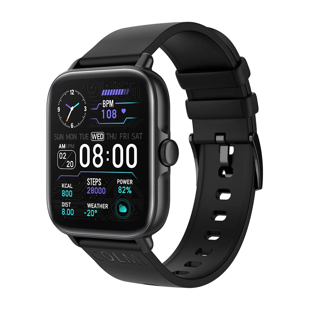 COLMI P28 Plus Bluetooth Smartwatch | Call Answering Men’s & Women’s Smart Watch | IP67 Waterproof Fitness Watch | Large GTS3 Style Dial Smartwatch for Android & iOS