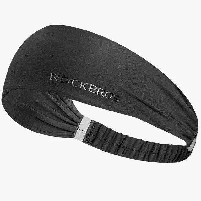 ROCKBROS Sports Sweatband for Men and Women | Breathable Yoga Hair Bands & Gym Headscarf | Non-Slip Running Fitness Headwrap | Moisture-Wicking Elastic Head Sweat Bands