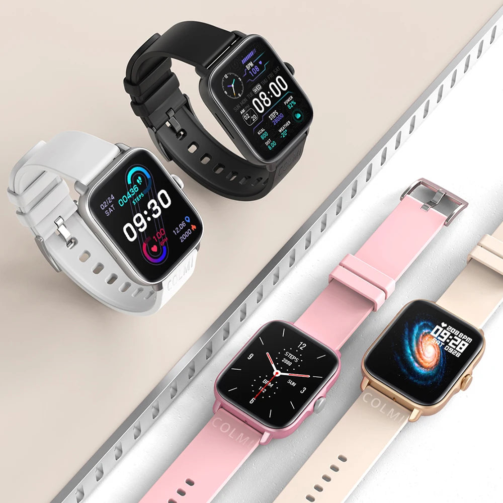 COLMI P28 Plus Bluetooth Smartwatch | Call Answering Men’s & Women’s Smart Watch | IP67 Waterproof Fitness Watch | Large GTS3 Style Dial Smartwatch for Android & iOS
