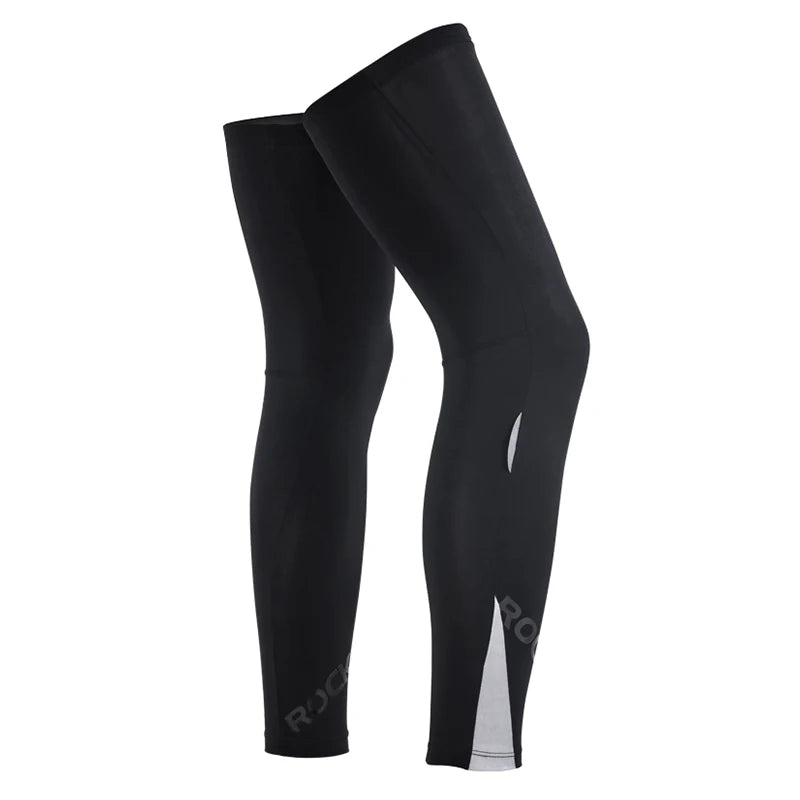 ROCKBROS Ice Silk Cycling Leg Sleeves | Breathable Anti-UV Sun Protection Leg Warmers | High Elasticity Sports Leg Covers for Cycling & Biking | Lightweight Summer Outdoor Leg Protection Gear