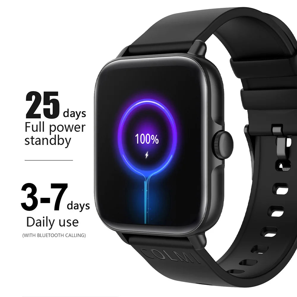 COLMI P28 Plus Bluetooth Smartwatch | Call Answering Men’s & Women’s Smart Watch | IP67 Waterproof Fitness Watch | Large GTS3 Style Dial Smartwatch for Android & iOS