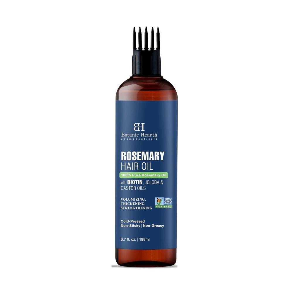 Botanic Hearth 100% Pure Rosemary Oil for Hair Growth | Controls Hair Fall, Promotes New Hair Growth | Hair Strengthening Treatment for Healthy Nourished Hair | 150 ml