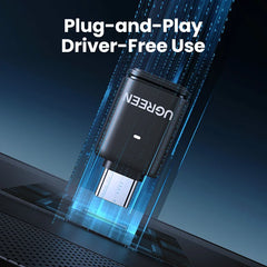 UGREEN USB C Bluetooth 5.3 Transmitter | aptX HD Audio Adapter for PC & Nintendo Switch | Wireless Bluetooth Audio Receiver for Headsets & Speakers | USB C Bluetooth Adapter for Gaming & Music