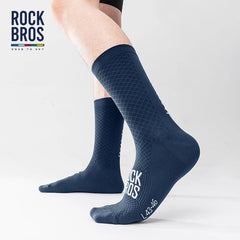 ROCKBROS Cycling Socks | Breathable Shock Absorbing Sports Bike Socks | High Elasticity Outdoor Cycling Socks with Comfortable Fabric | Lightweight Athletic Socks for Cycling, Running & Fitness