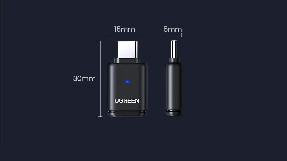 UGREEN USB C Bluetooth 5.3 Transmitter | aptX HD Audio Adapter for PC & Nintendo Switch | Wireless Bluetooth Audio Receiver for Headsets & Speakers | USB C Bluetooth Adapter for Gaming & Music