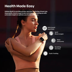 Zeblaze Btalk PRO Smart Watch | 1.91" HD Display Bluetooth Voice Calling Smartwatch | Heart Rate, SpO2 & Stress Monitoring | Multiple Sports Modes Fitness Watch for Men & Women