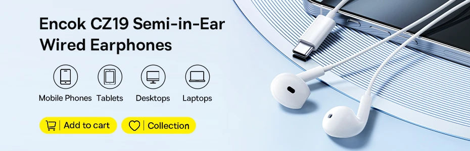 Baseus H19 Wired Earphones | 6D Stereo Bass In-Ear Headphones with Microphone | 3.5mm Jack Earbuds for Xiaomi Samsung Android Smartphones | Clear Sound Music & Calling Headset