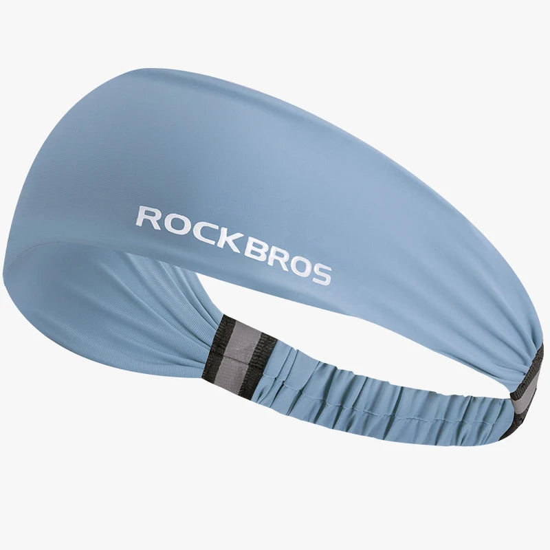ROCKBROS Sports Sweatband for Men and Women | Breathable Yoga Hair Bands & Gym Headscarf | Non-Slip Running Fitness Headwrap | Moisture-Wicking Elastic Head Sweat Bands