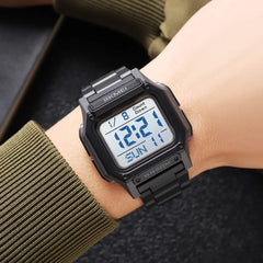 SKMEI 2264 Digital Sports Watch for Men | Backlight Stopwatch & Countdown Timer Wristwatch | 5Bar Waterproof Electronic Watch with Alarm | Casual Outdoor Sports Watch for Men