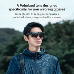 WEST BIKING Polarized Cycling Sunglasses | UV400 Sun Protection Sports Glasses for Men | Fit Over Eyewear Compatible Sunglasses for Prescription Glasses | Cycling & Night Driving Protective Eyewear