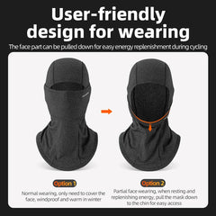 ROCKBROS Ice Silk Cycling Face Mask | Breathable Summer Sun Protection Motorcycle Mask | Cooling Full Face Cover for Bicycle & Outdoor Sports | Lightweight UV Protection Bike Scarf