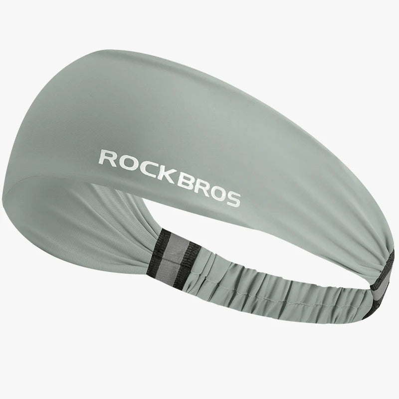 ROCKBROS Sports Sweatband for Men and Women | Breathable Yoga Hair Bands & Gym Headscarf | Non-Slip Running Fitness Headwrap | Moisture-Wicking Elastic Head Sweat Bands