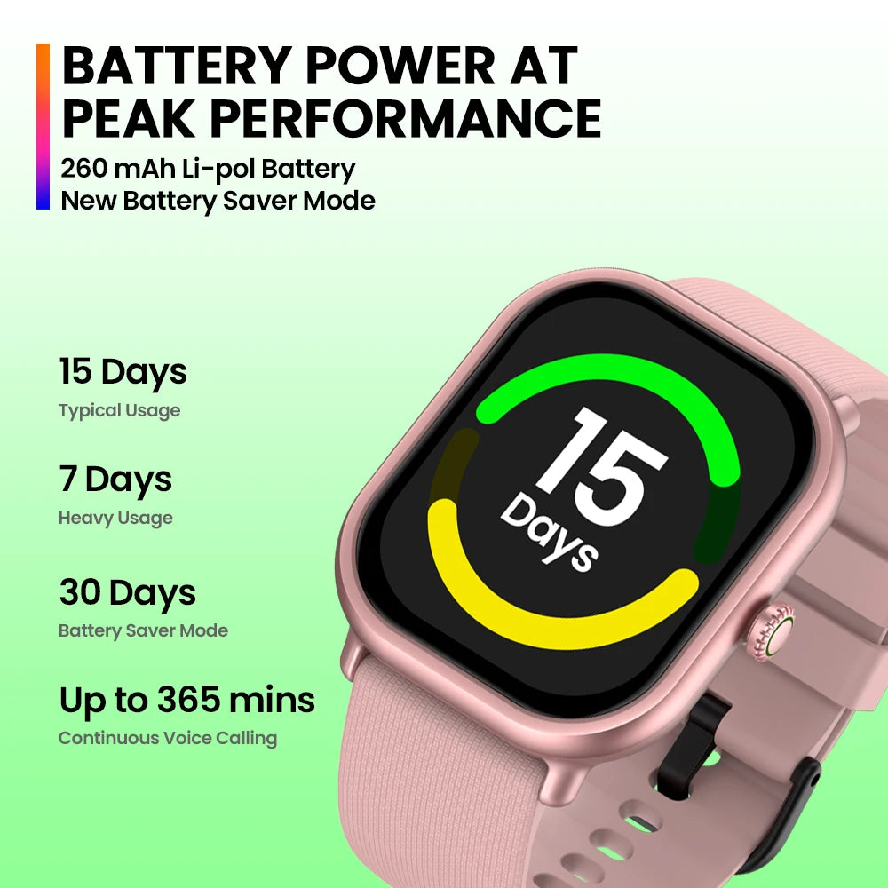 Zeblaze GTS 3 Pro Smart Watch | Voice Calling Bluetooth Smartwatch with Ultra-Large HD AMOLED Display | Advanced Health & Fitness Tracking Smartwatch for Men & Women | Stylish Fitness Watch