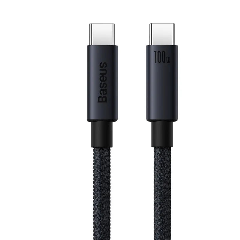 Baseus 100W USB C to USB C Cable | 100W PD Fast Charging Type C to Type C Cable | High-Speed Charging & Data Transfer Cable for iPhone MacBook Xiaomi Samsung | Durable Universal USB C Charging Cable