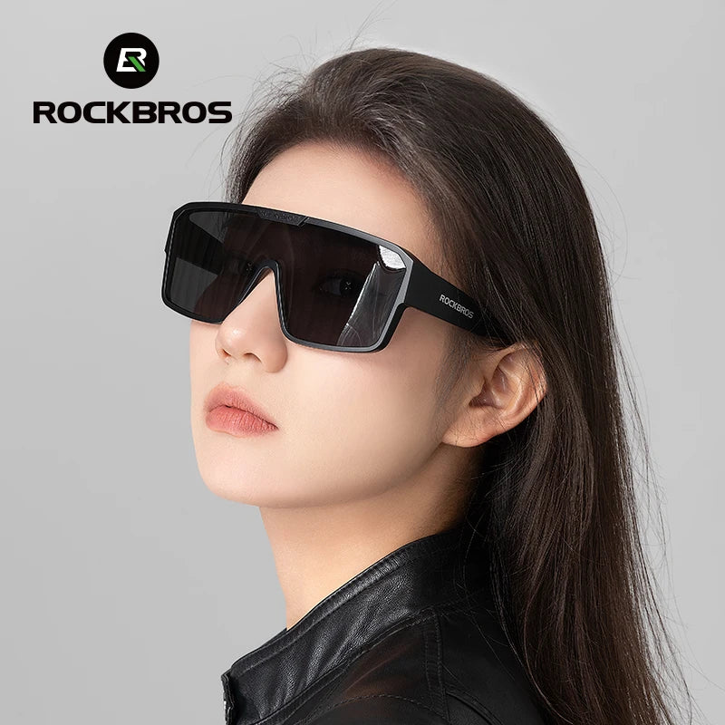 ROCKBROS Polarized Cycling Sunglasses | UV Protection Sports Glasses for Myopia Glasses Wearers | Lightweight Outdoor Running Fishing Cycling Goggles